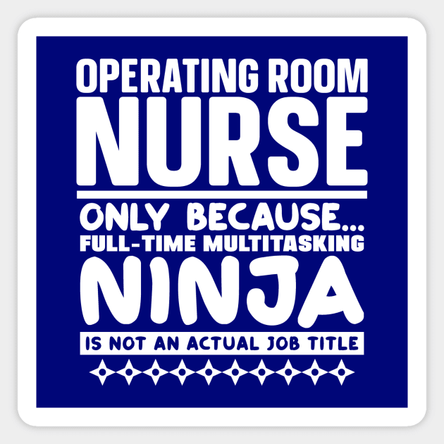 Operating Room Nurse Ninja Sticker by colorsplash